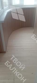 Отделка балкона сапожок с утеплением