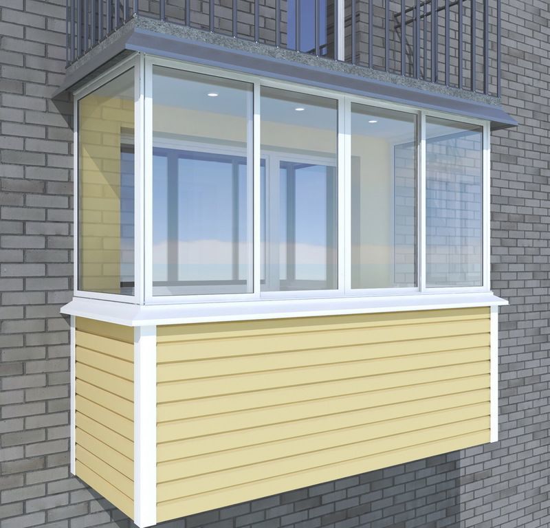 Способы наружной отделки балкона и лоджии